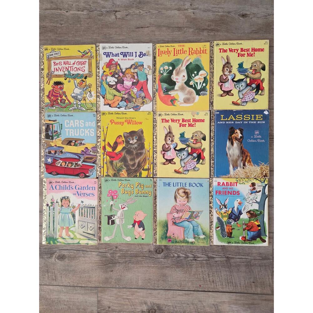 Vintage Little Golden Books Lot (12)